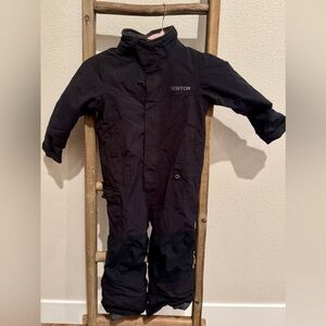 Burton Toddler 2L One-Piece Snowsuit – Size 4T – Black – Detachable Hood